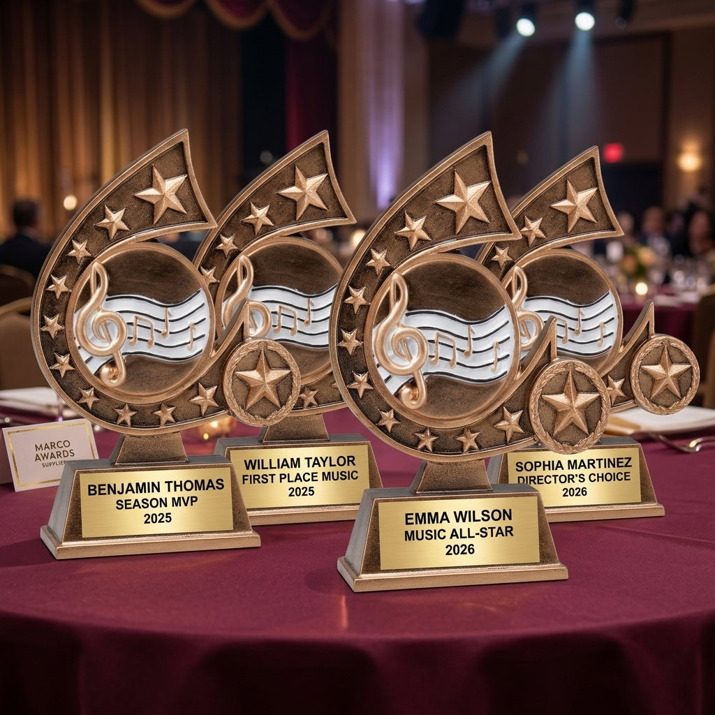 Music Trophy Award | Personalized | Custom Engraved | Music Award Trophy | Musician Gift | Music Teacher Award | Personalized Music Trophy - View 6