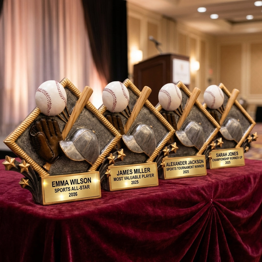 Baseball Award Trophy | Personalized | Custom Engraved | Baseball Gift | MVP | All-Star | Team Award - View 6