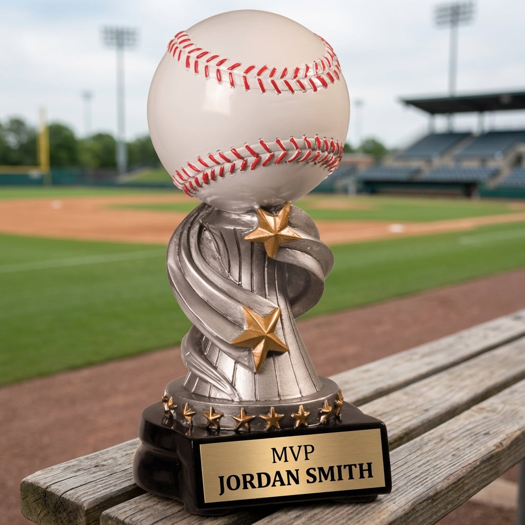 Personalized Sports Trophy - Custom Engraved REN for Team, Coach & MVP - View 3
