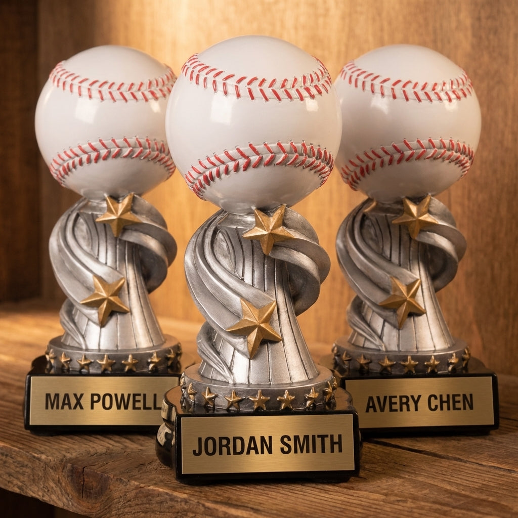 Personalized Sports Trophy - Custom Engraved REN for Team, Coach & MVP - View 4