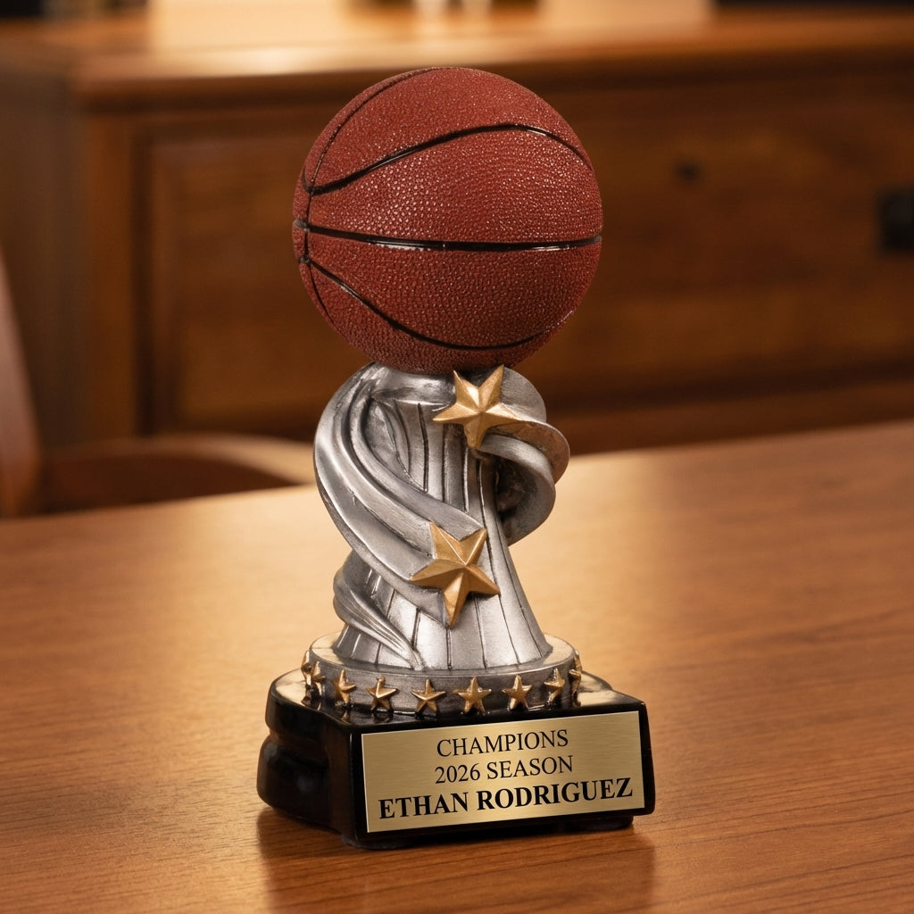 Personalized Sports Trophy - Custom Engraved REN for Team, Coach & MVP - View 2