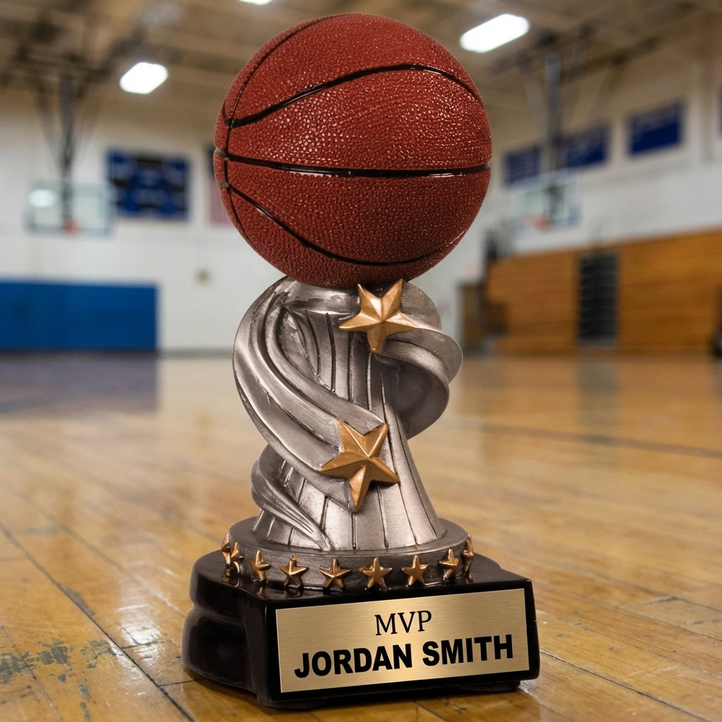 Personalized Sports Trophy - Custom Engraved REN for Team, Coach & MVP - View 3