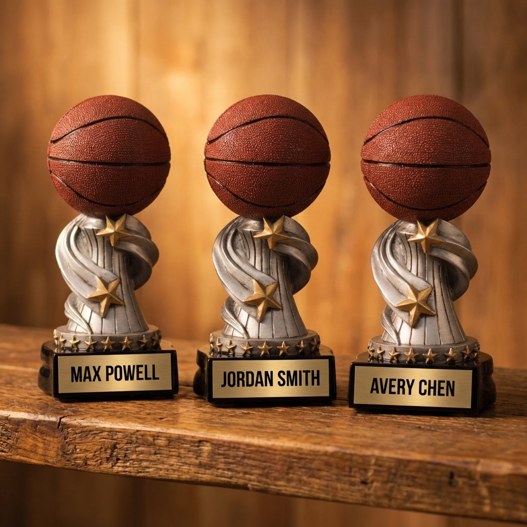 Personalized Sports Trophy - Custom Engraved REN for Team, Coach & MVP - View 4