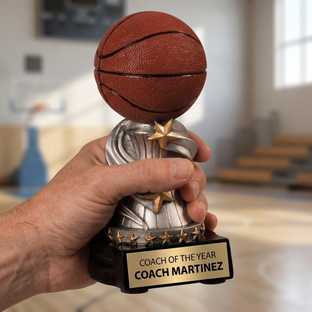 Personalized Sports Trophy - Custom Engraved REN for Team, Coach & MVP - View 5