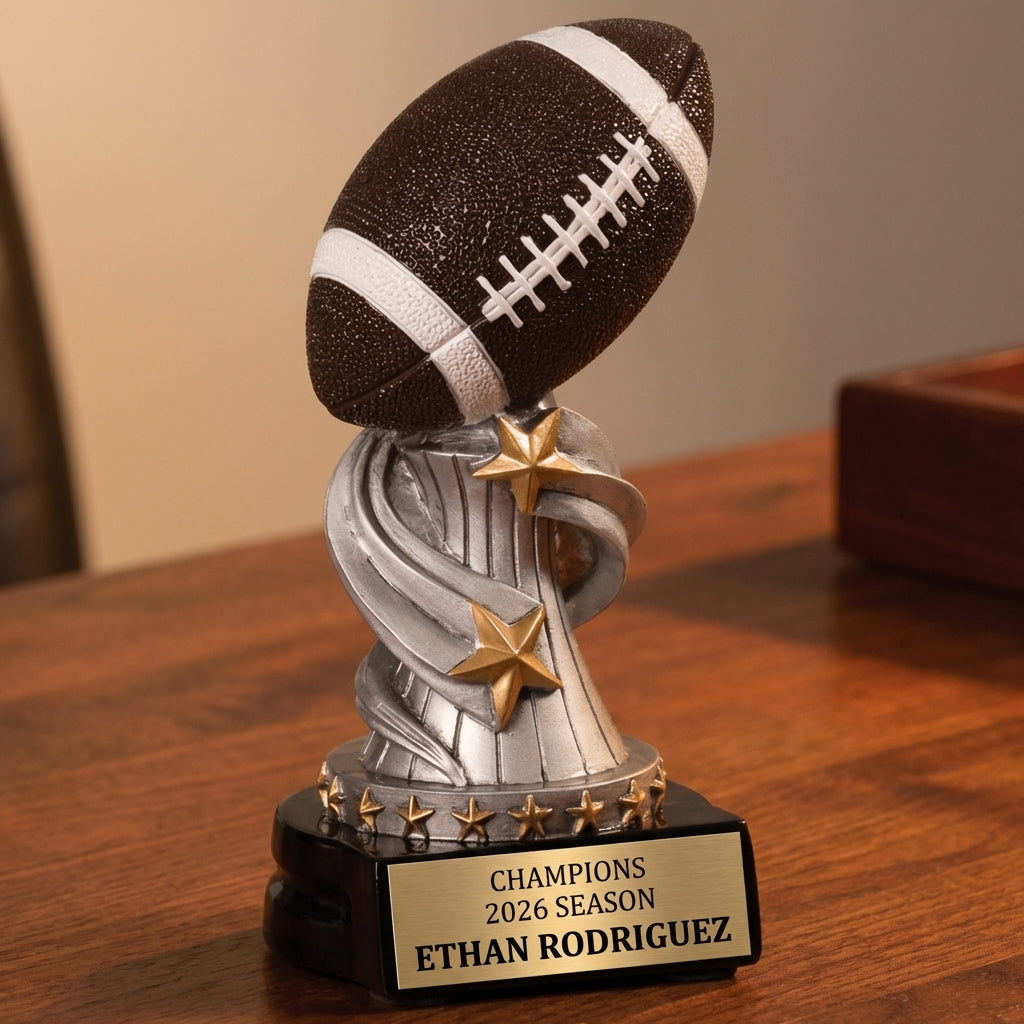 Personalized Sports Trophy - Custom Engraved REN for Team, Coach & MVP - View 2