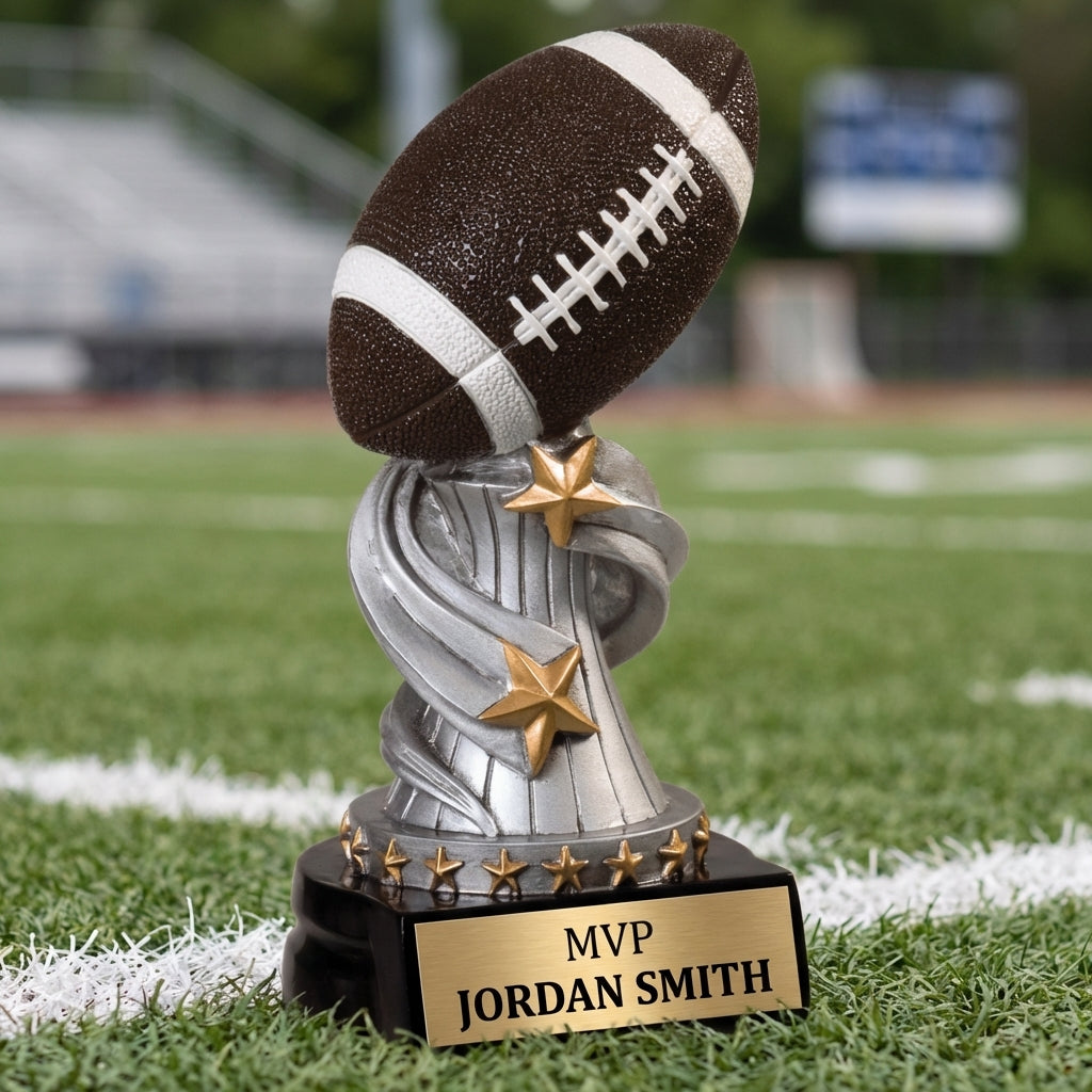 Personalized Sports Trophy - Custom Engraved REN for Team, Coach & MVP - View 3
