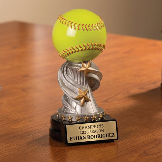 Personalized Sports Trophy - Custom Engraved REN for Team, Coach & MVP - View 2