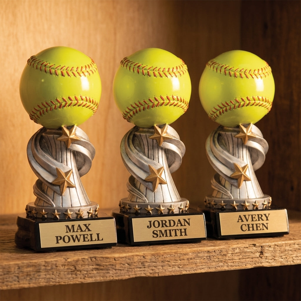 Personalized Sports Trophy - Custom Engraved REN for Team, Coach & MVP - View 4