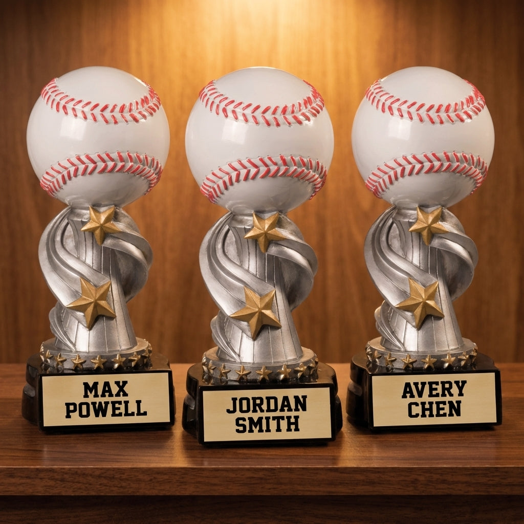 Personalized Baseball Trophy - Custom Engraved REN for Team, Coach & MVP - View 4