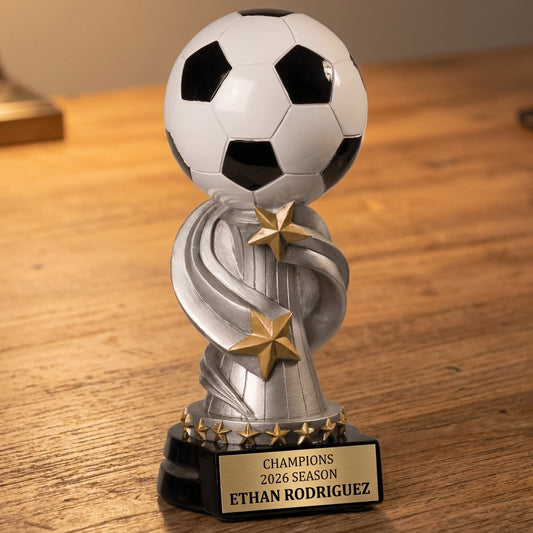 Personalized Soccer Trophy - Custom Engraved REN for Team, Coach & MVP - View 2