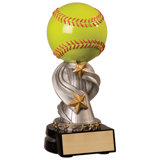 Personalized Softball Trophy - Custom Engraved REN for Team, Coach & MVP - View 1