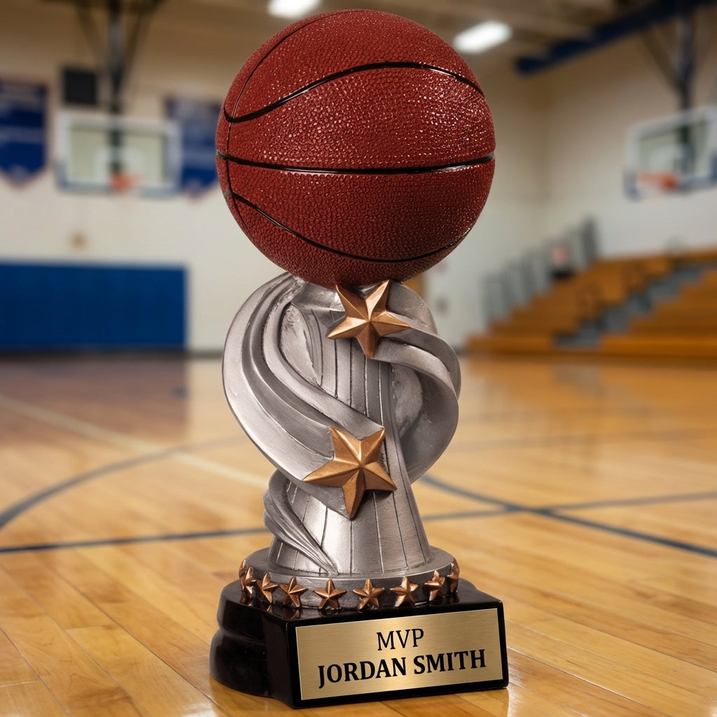 Personalized Sports Trophy - Custom Engraved REN for Team, Coach & MVP - View 3