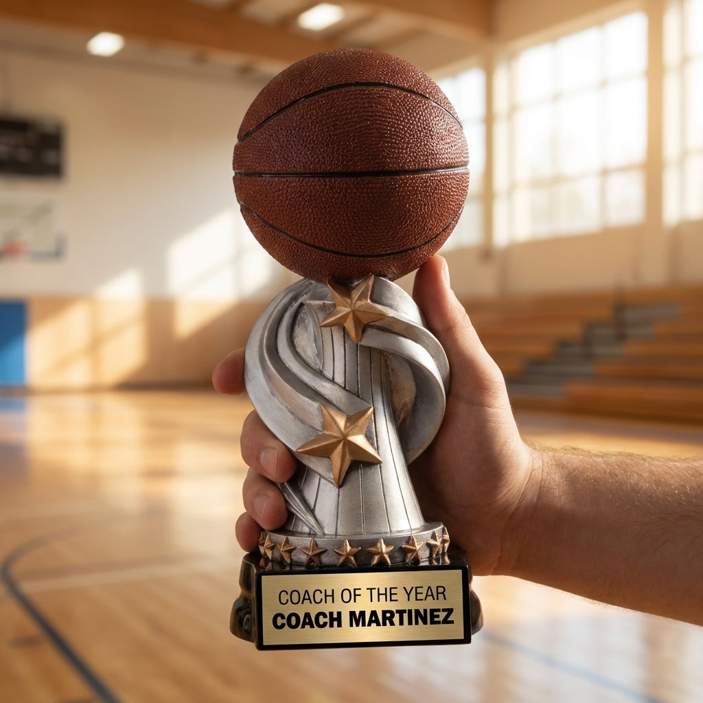 Personalized Sports Trophy - Custom Engraved REN for Team, Coach & MVP - View 5