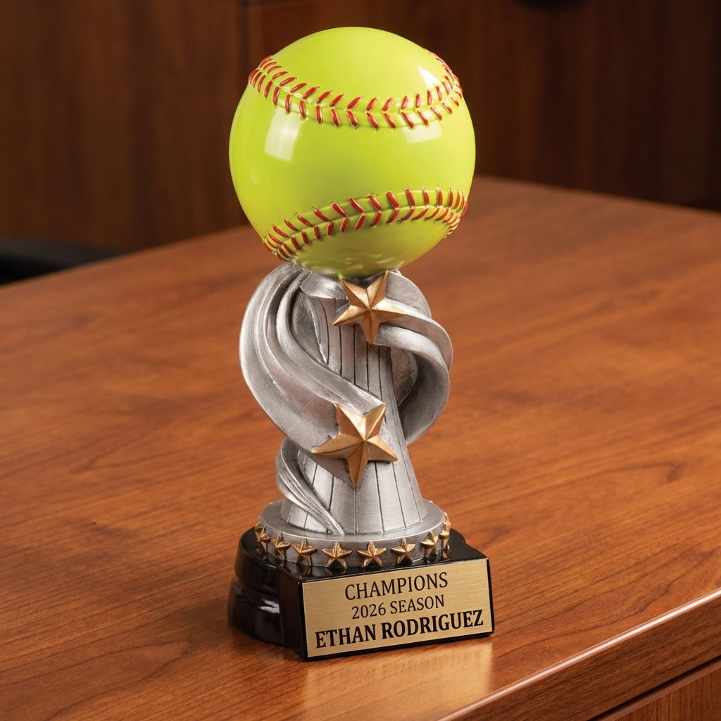 Personalized Sports Trophy - Custom Engraved REN for Team, Coach & MVP - View 2