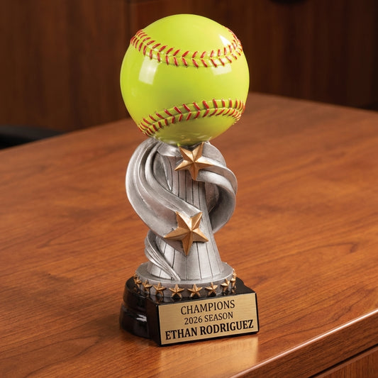 Personalized Sports Trophy - Custom Engraved REN for Team, Coach & MVP - View 2