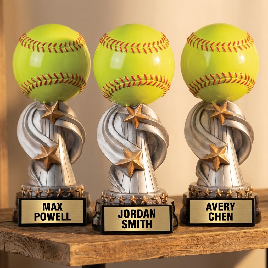 Personalized Sports Trophy - Custom Engraved REN for Team, Coach & MVP - View 4