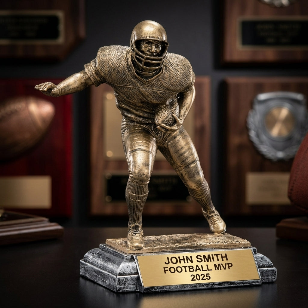 Football Trophy Award | Personalized | Custom Engraved | Football Award | Personalized Gift | Football Team Award - View 3