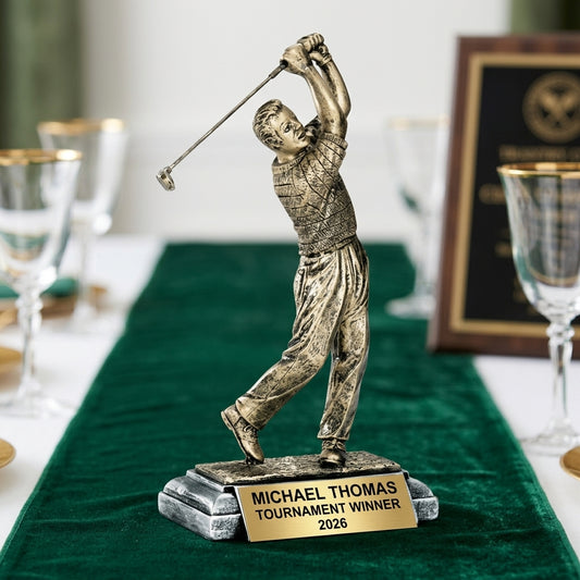 Golf Award Trophy | Personalized | Custom Engraved | Golf Tournament | Champion | Hole in One - View 2