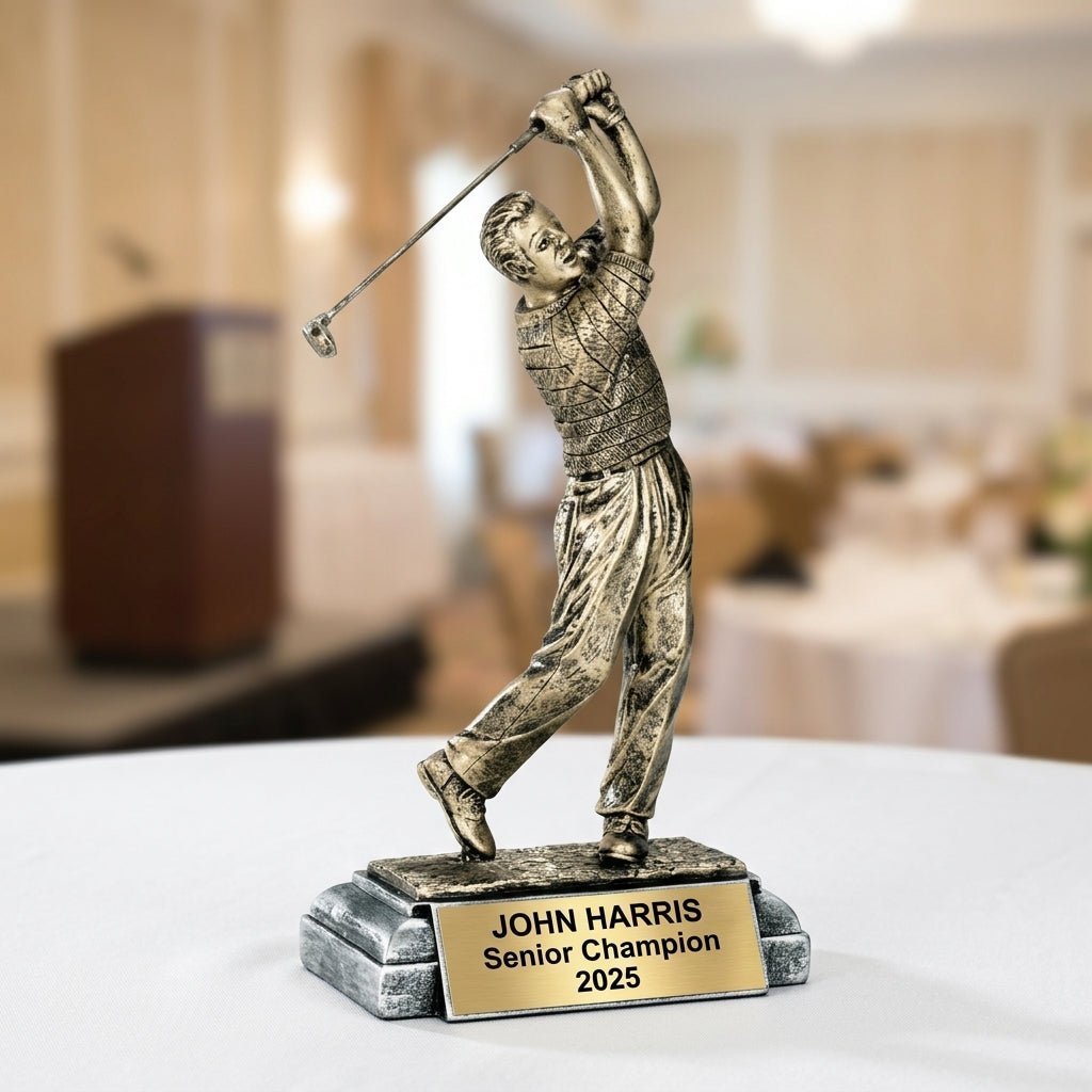 Golf Award Trophy | Personalized | Custom Engraved | Golf Tournament | Champion | Hole in One - View 5