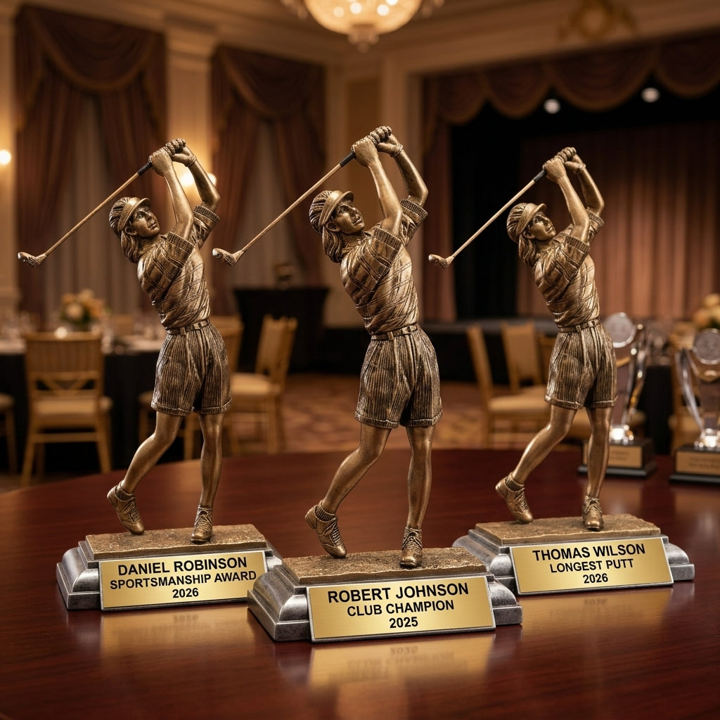 Golf Award Trophy | Personalized | Custom Engraved | Female Golfer | Golf Tournament Prize | Golf Gift | Personalized Golf Award - View 6