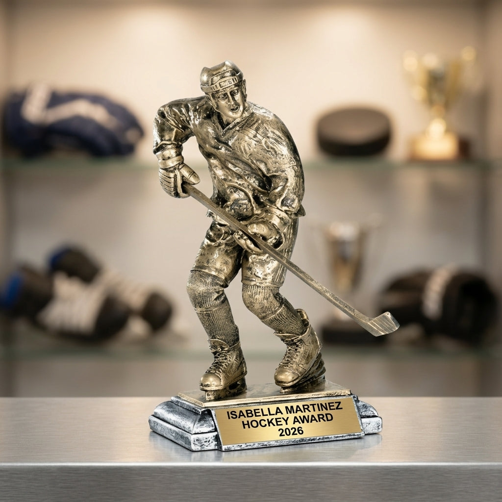 Personalized | Hockey Award | Custom Engraved | Hockey Trophy | Personalized Award | Engraved Trophy | Youth Hockey | MVP Award - View 1