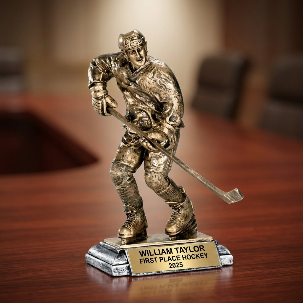 Personalized | Hockey Award | Custom Engraved | Hockey Trophy | Personalized Award | Engraved Trophy | Youth Hockey | MVP Award - View 2