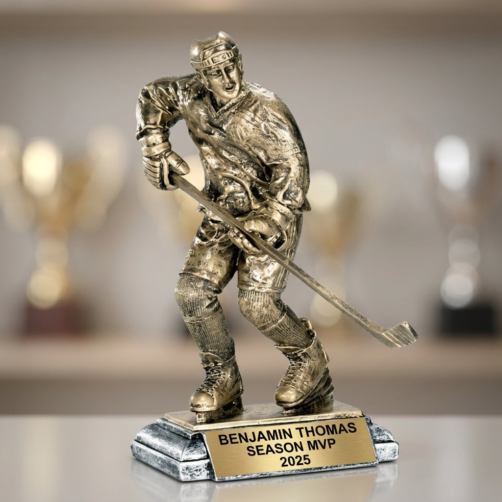 Personalized | Hockey Award | Custom Engraved | Hockey Trophy | Personalized Award | Engraved Trophy | Youth Hockey | MVP Award - View 4