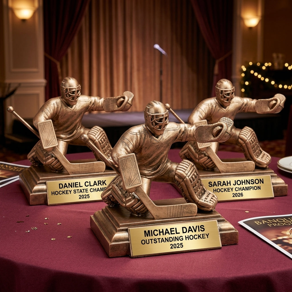 Personalized | Hockey Award | Custom Engraved | Hockey Goalie | Custom Trophy | Personalized Award | Engraved Gift | Youth Hockey - View 6