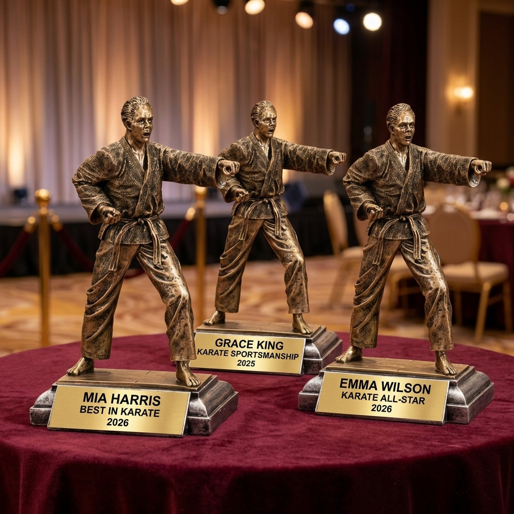 Personalized | Karate Award | Custom Engraved | Karate Trophy | Martial Arts Award | Personalized Engraved | Dojo Student - View 6