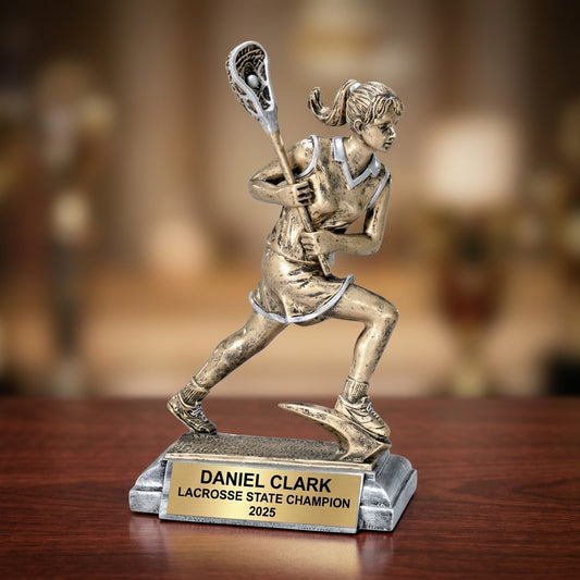 Lacrosse Trophy Award | Personalized | Custom Engraved | Lacrosse Gift | Lacrosse Team Award | Lacrosse Player Gift - View 2