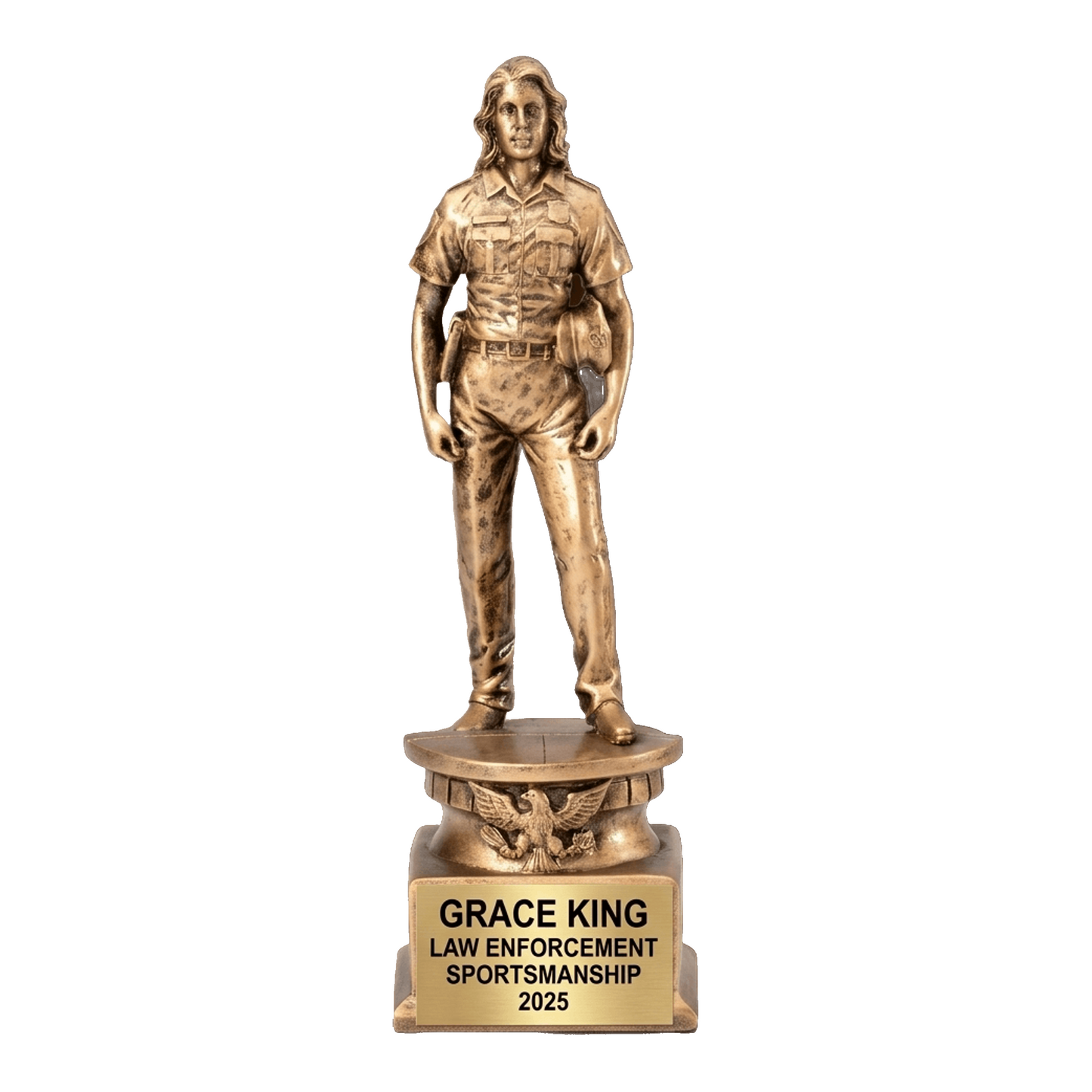 Personalized | Law Enforcement Award | Custom Engraved | Police Officer | Female Officer | Military Woman | First Responder