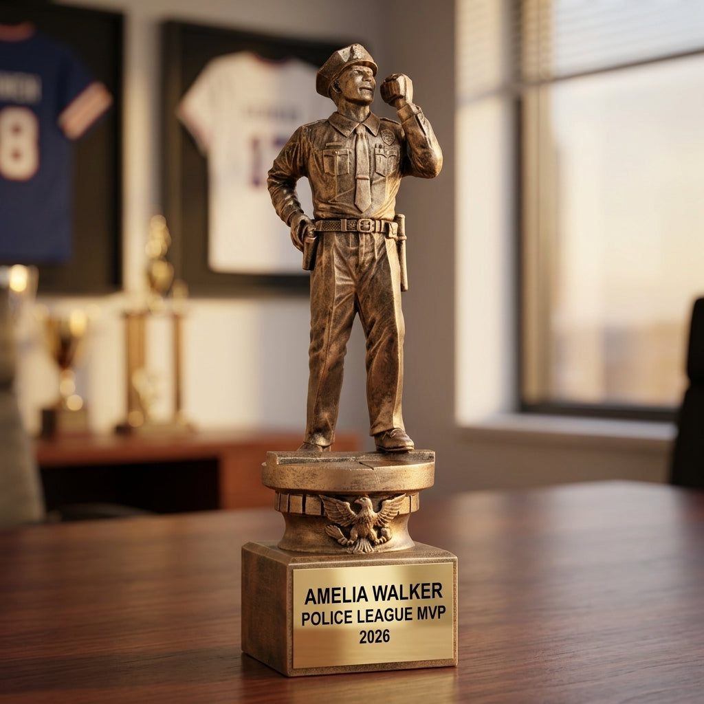 Personalized | Police Award | Custom Engraved | Police Officer | Law Enforcement | Trophy Award | Personalized Engraved | Retirement Gift