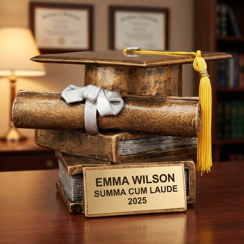 Graduation Award Trophy | Personalized | Custom Engraved | Valedictorian Gift | Class of 2024/2025 - View 3