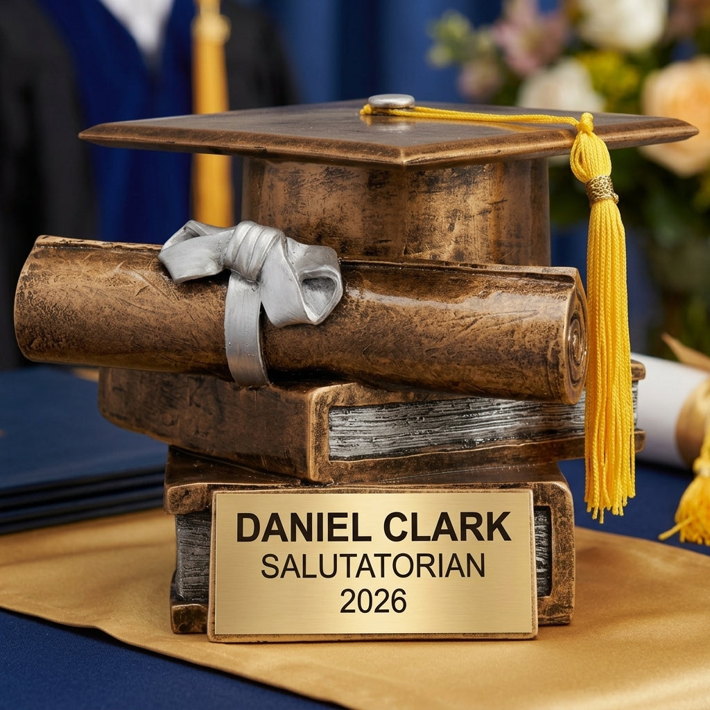 Graduation Award Trophy | Personalized | Custom Engraved | Valedictorian Gift | Class of 2024/2025 - View 4