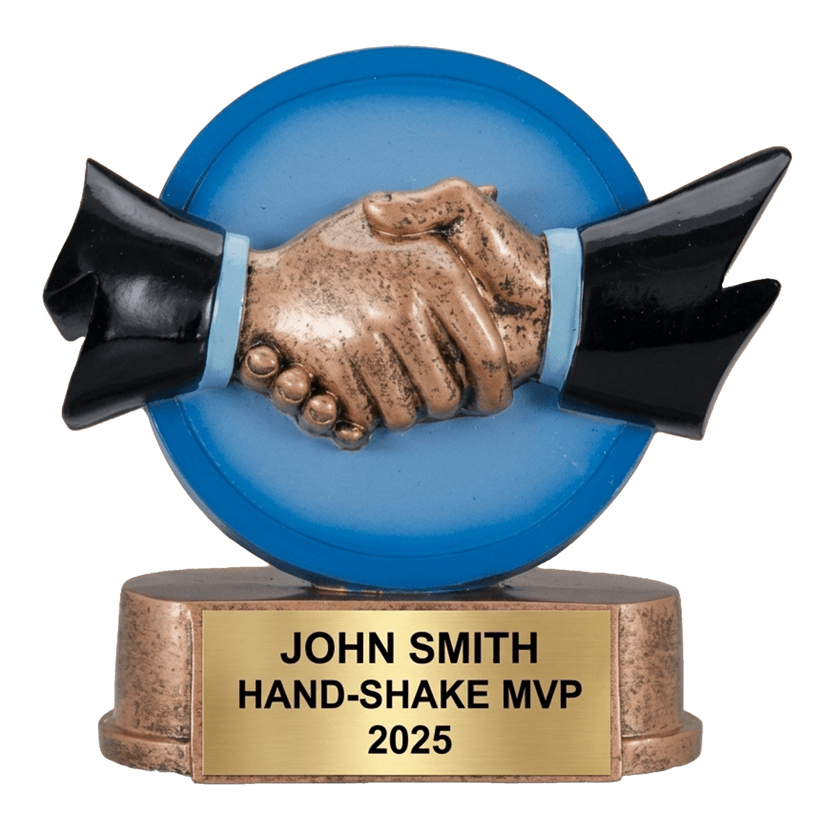 Personalized | Hand-Shake Award | Custom Engraved | Partnership | Business | Handshake | Corporate | Teamwork | Award | Trophy | Engraved