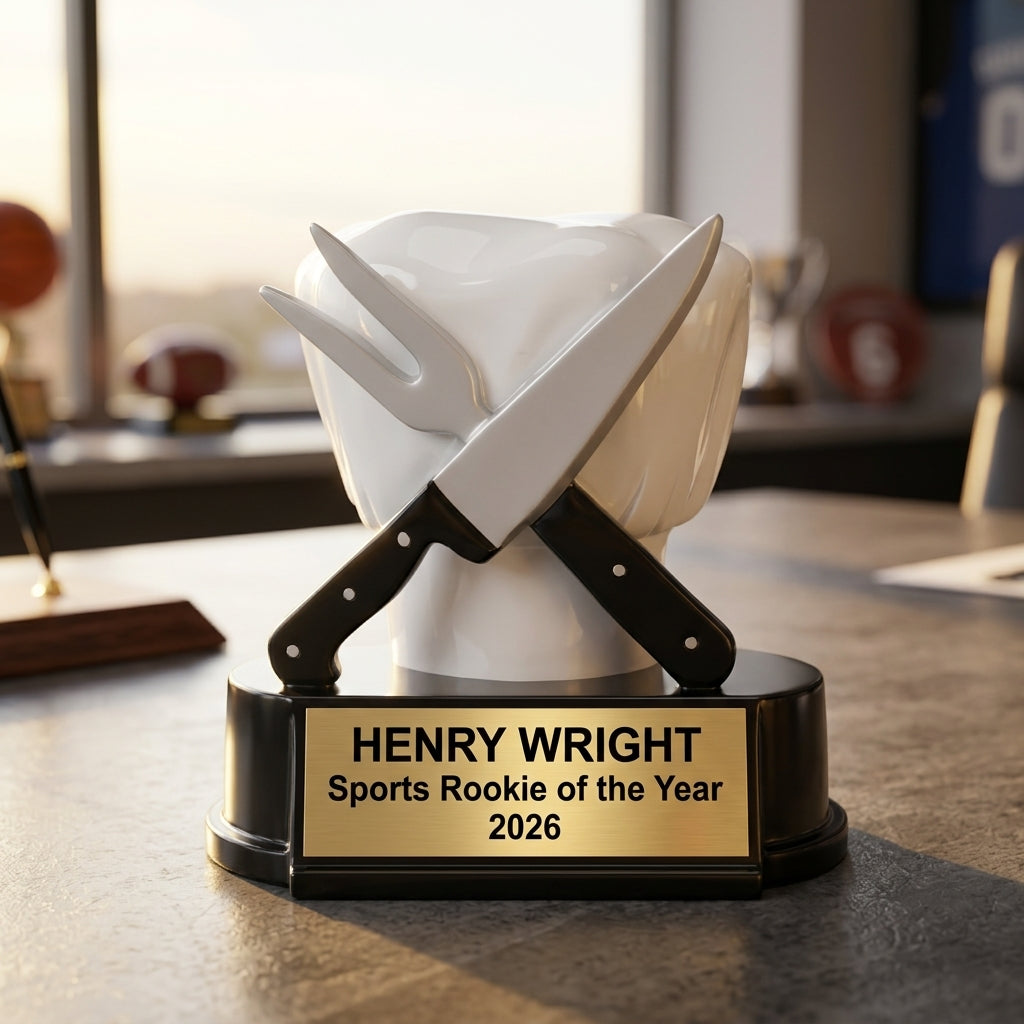 Personalized | Culinary Award | Custom Engraved | Chef Trophy | Cooking Competition | Personalized Chef | Engraved Award | Restaurant Gift - View 5