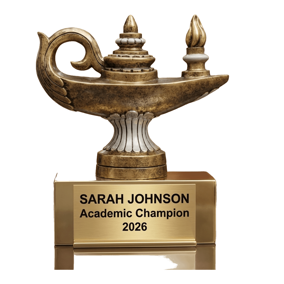 Personalized | Academic Award | Custom Engraved | Academic Trophy | Knowledge Award | Engraved Lamp | Student Recognition