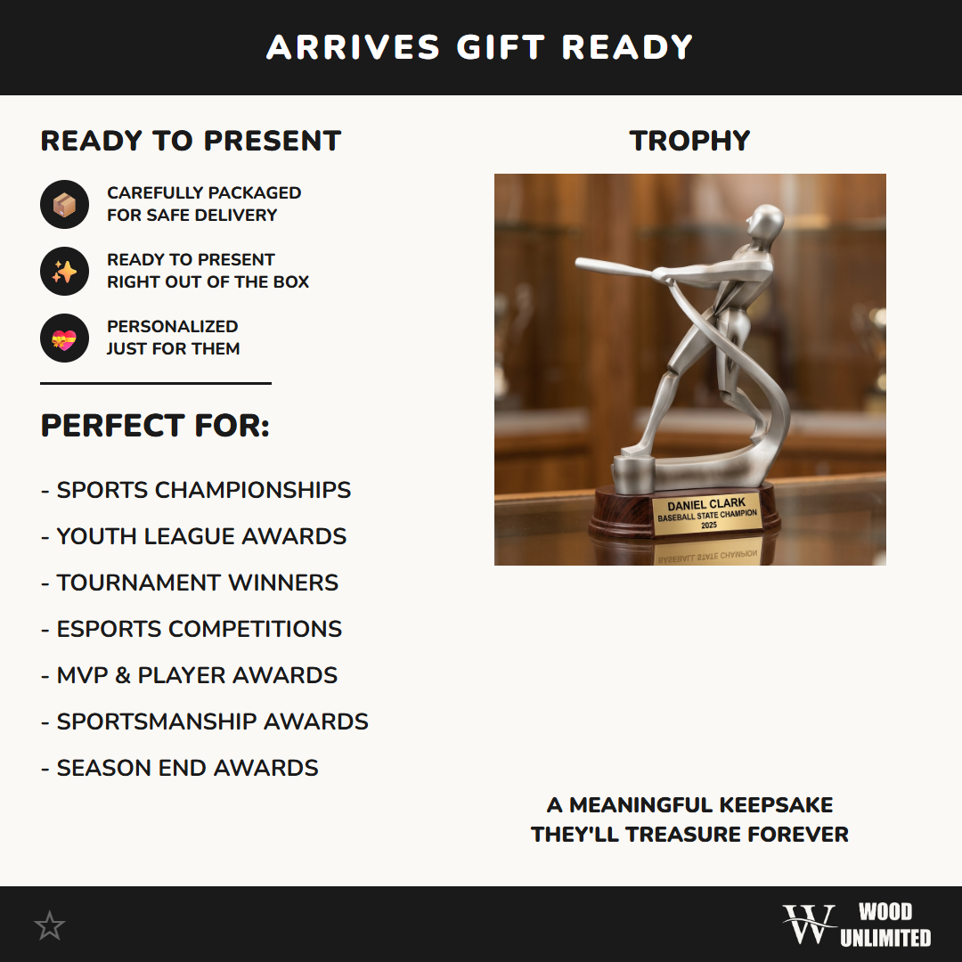 Personalized | Baseball Award | Custom Engraved | Baseball Trophy | Personalized Award | MVP Hitter | Team Champion | Coach Gift