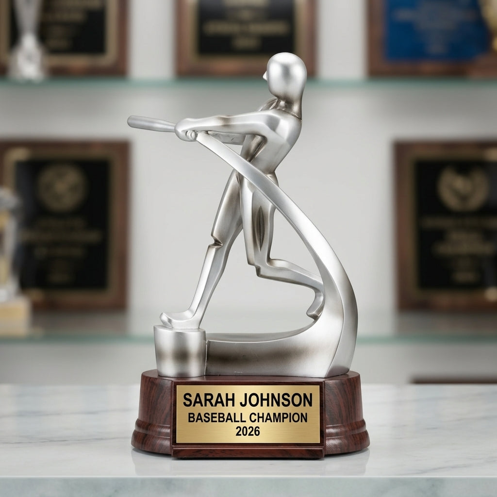 Baseball Award Trophy | Personalized Baseball Gift | Custom Engraved | MVP Award | Baseball Trophy | Baseball Gifts - View 3