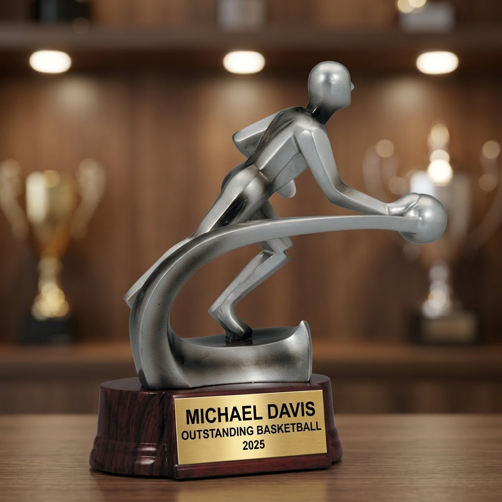 Basketball Award Trophy | Personalized | Custom Engraved | Basketball Trophy | Team Award | End of Season | Player Gift - View 4