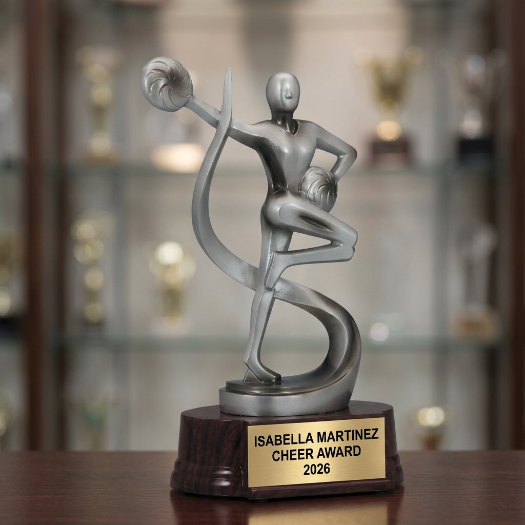 Cheer Trophy Award | Personalized Cheerleading Award | Custom Engraved Cheer Award | Cheerleading Trophy | Cheer Gift - View 4