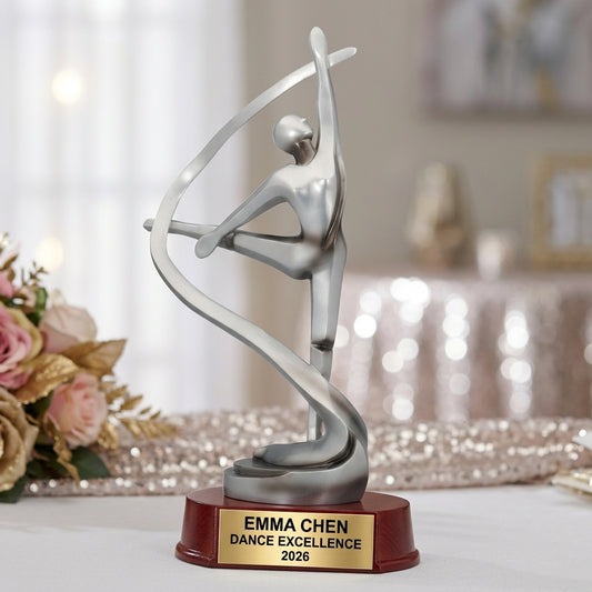 Dance Award Trophy | Personalized | Custom Engraved | Ballet Recital Gift | Dance Competition Champion | Engraved Dance Trophy - View 1