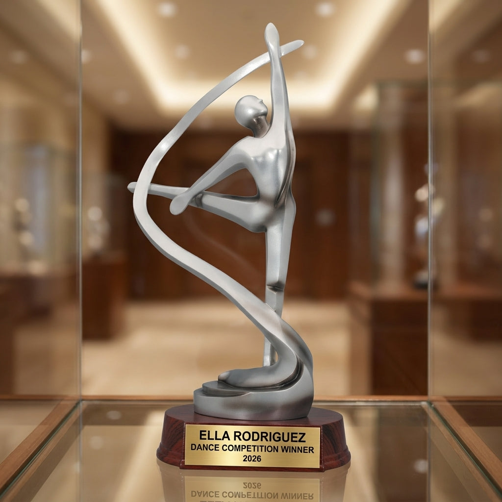 Dance Award Trophy | Personalized | Custom Engraved | Ballet Recital Gift | Dance Competition Champion | Engraved Dance Trophy - View 4