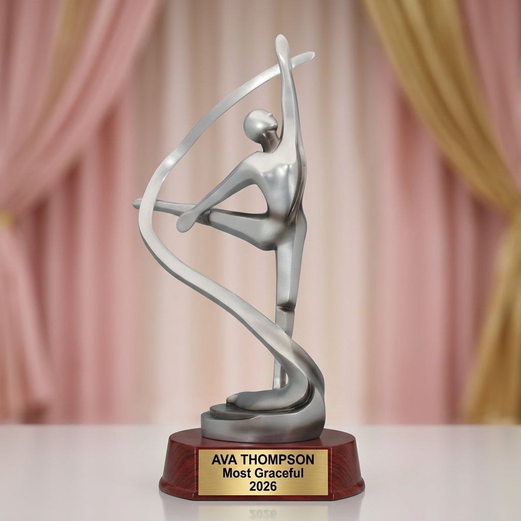 Dance Award Trophy | Personalized | Custom Engraved | Ballet Recital Gift | Dance Competition Champion | Engraved Dance Trophy - View 5