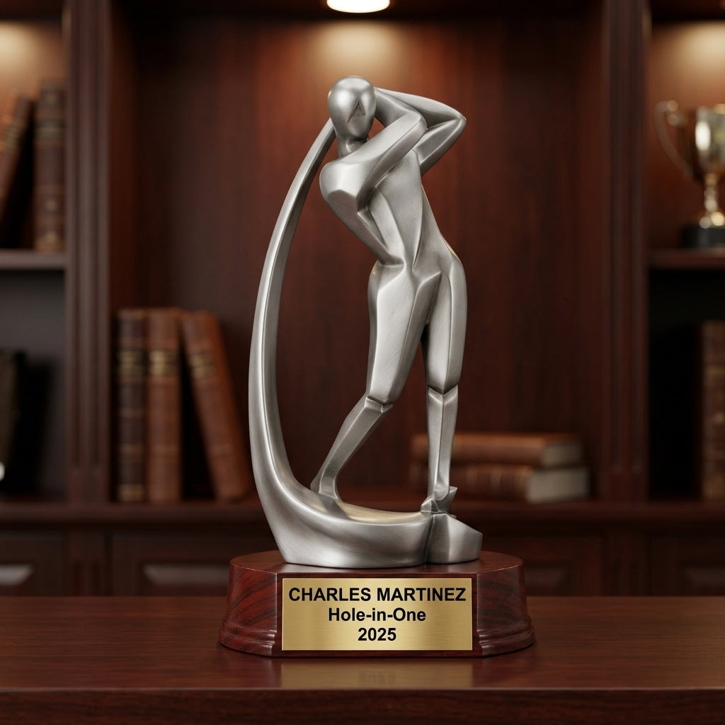 Personalized | Golf Award | Custom Engraved | Golf Trophy | Hole-in-One Award | Personalized Golf | Engraved Trophy | Custom Golfer - View 1
