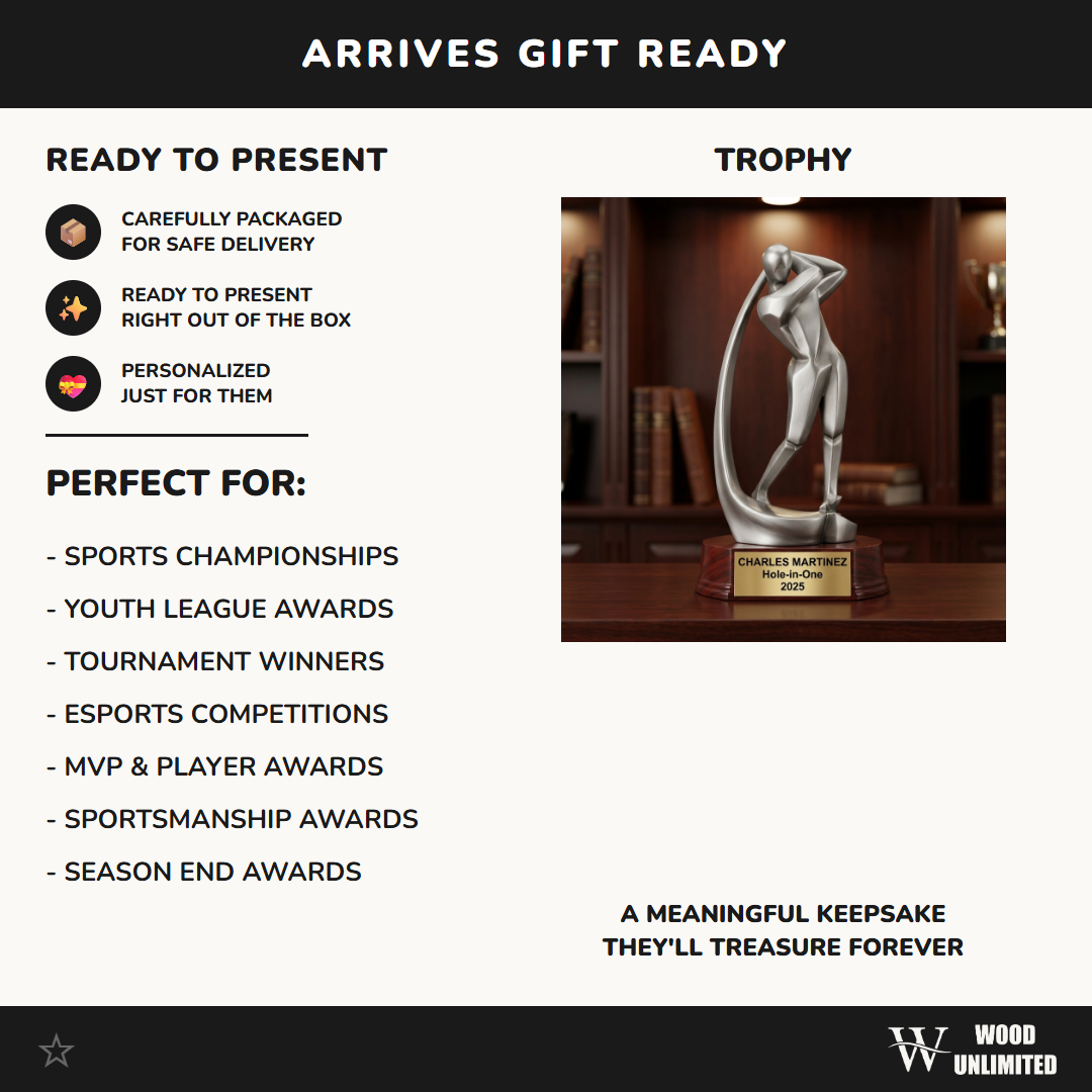 Personalized | Golf Award | Custom Engraved | Golf Trophy | Hole-in-One Award | Personalized Golf | Engraved Trophy | Custom Golfer