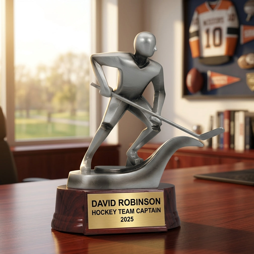 Hockey Award Trophy | Personalized Gift | Custom Engraved | Hockey Team Awards | Hockey Player Gift | Personalized Hockey Trophy - View 5