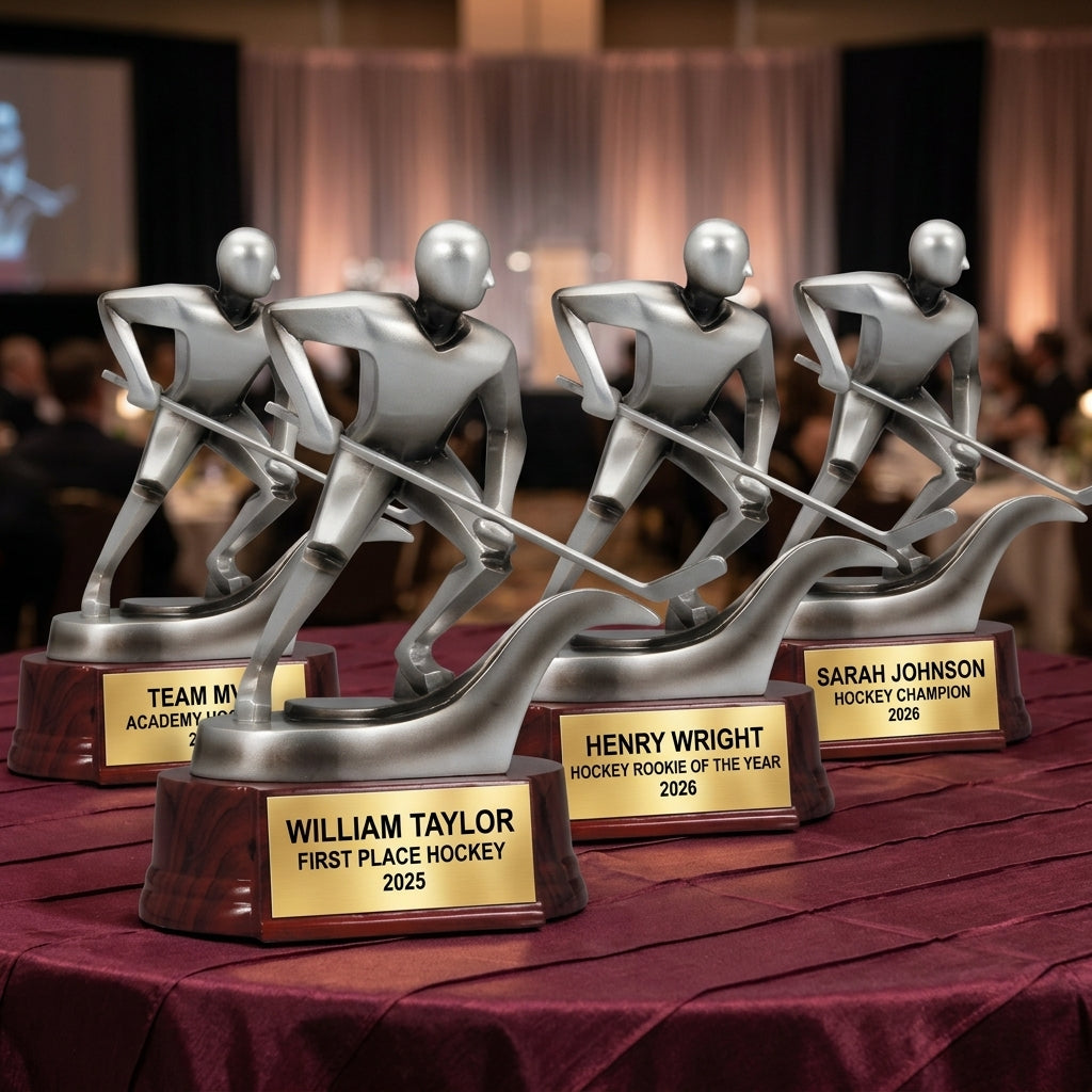 Hockey Award Trophy | Personalized Gift | Custom Engraved | Hockey Team Awards | Hockey Player Gift | Personalized Hockey Trophy - View 6