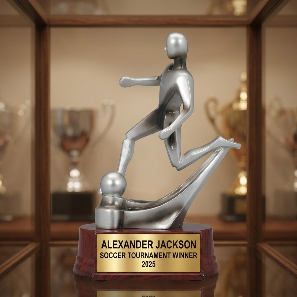 Soccer Award Trophy | Personalized Soccer Trophy | Custom Engraved | Soccer Gift | MVP Award | Golden Boot | Soccer Coach Gift - View 1