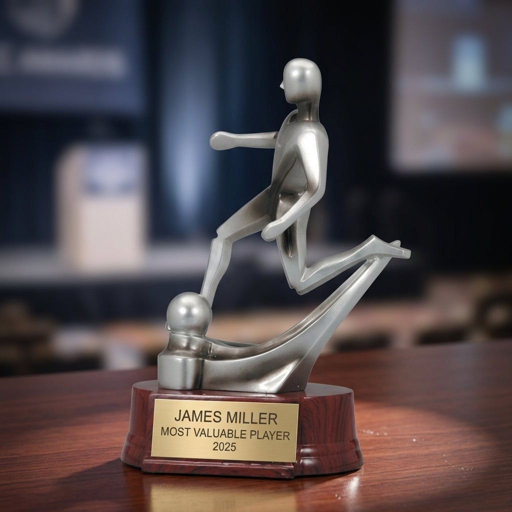 Soccer Award Trophy | Personalized Soccer Trophy | Custom Engraved | Soccer Gift | MVP Award | Golden Boot | Soccer Coach Gift - View 2